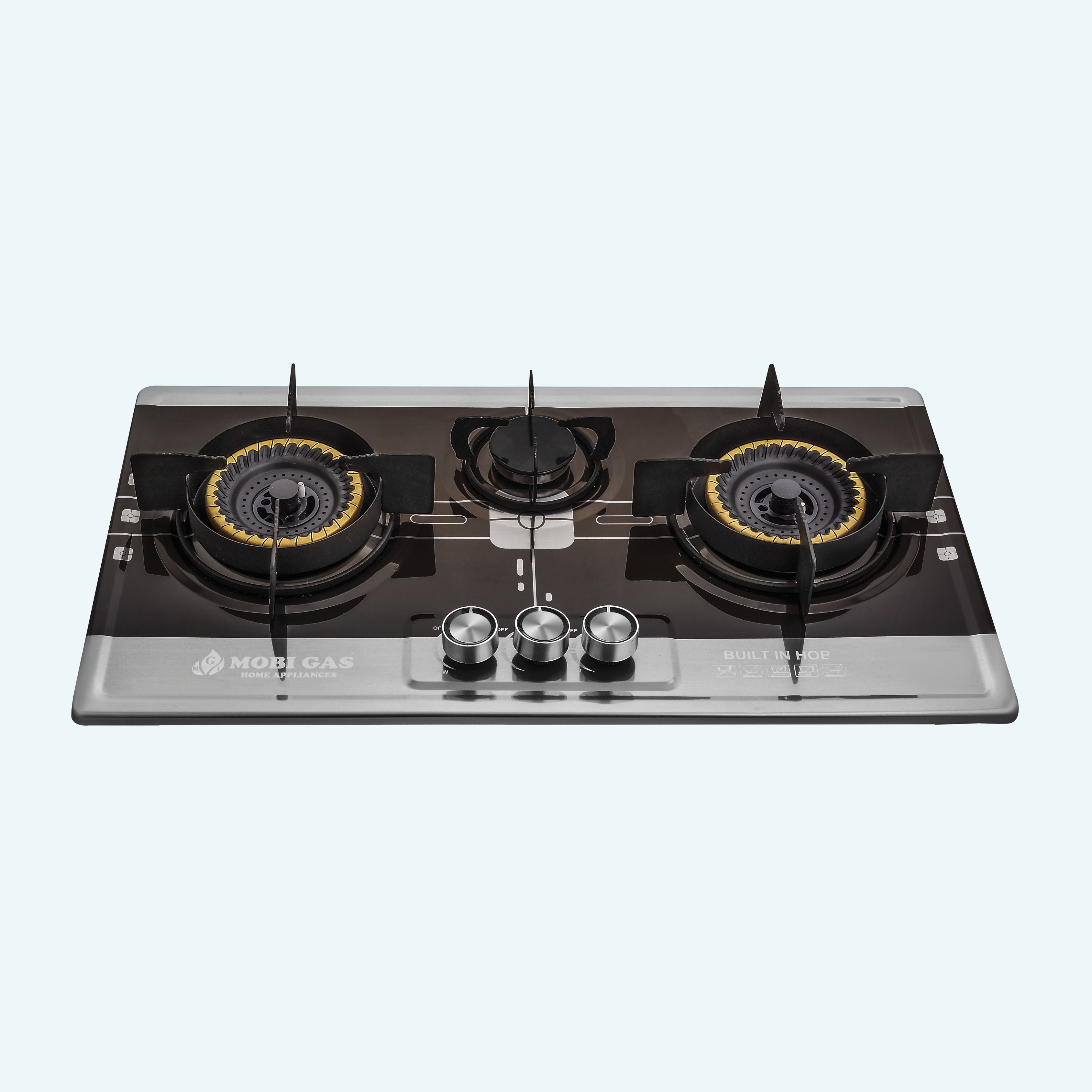 3 burner hob stove stainless steel |Mobi GAS