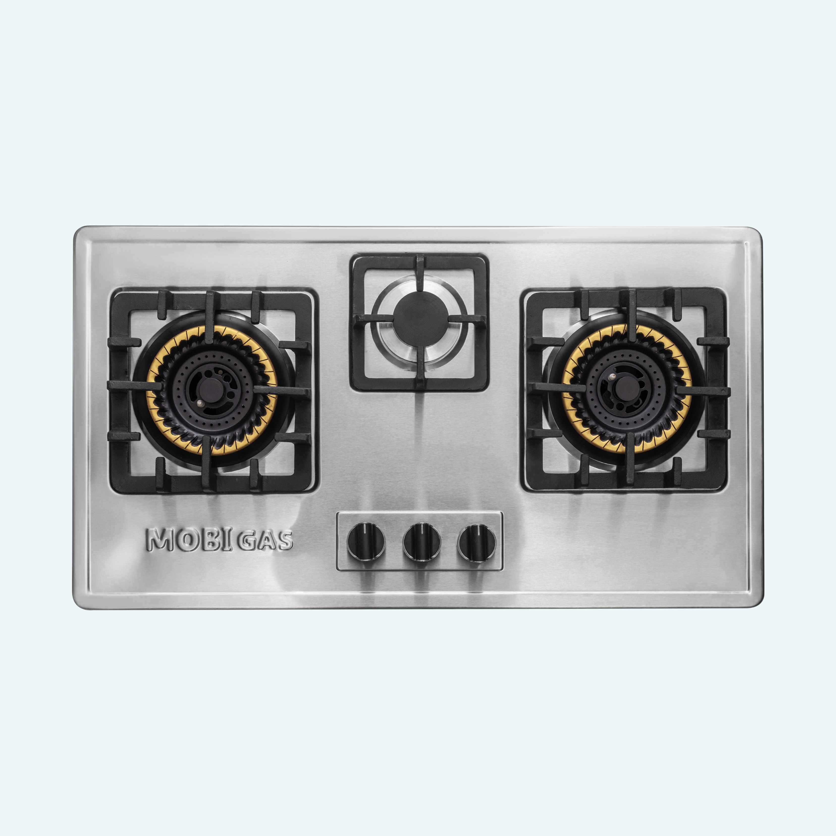 MM-293 Gas Hob with 2 High Flame + 1 Rapid Burner