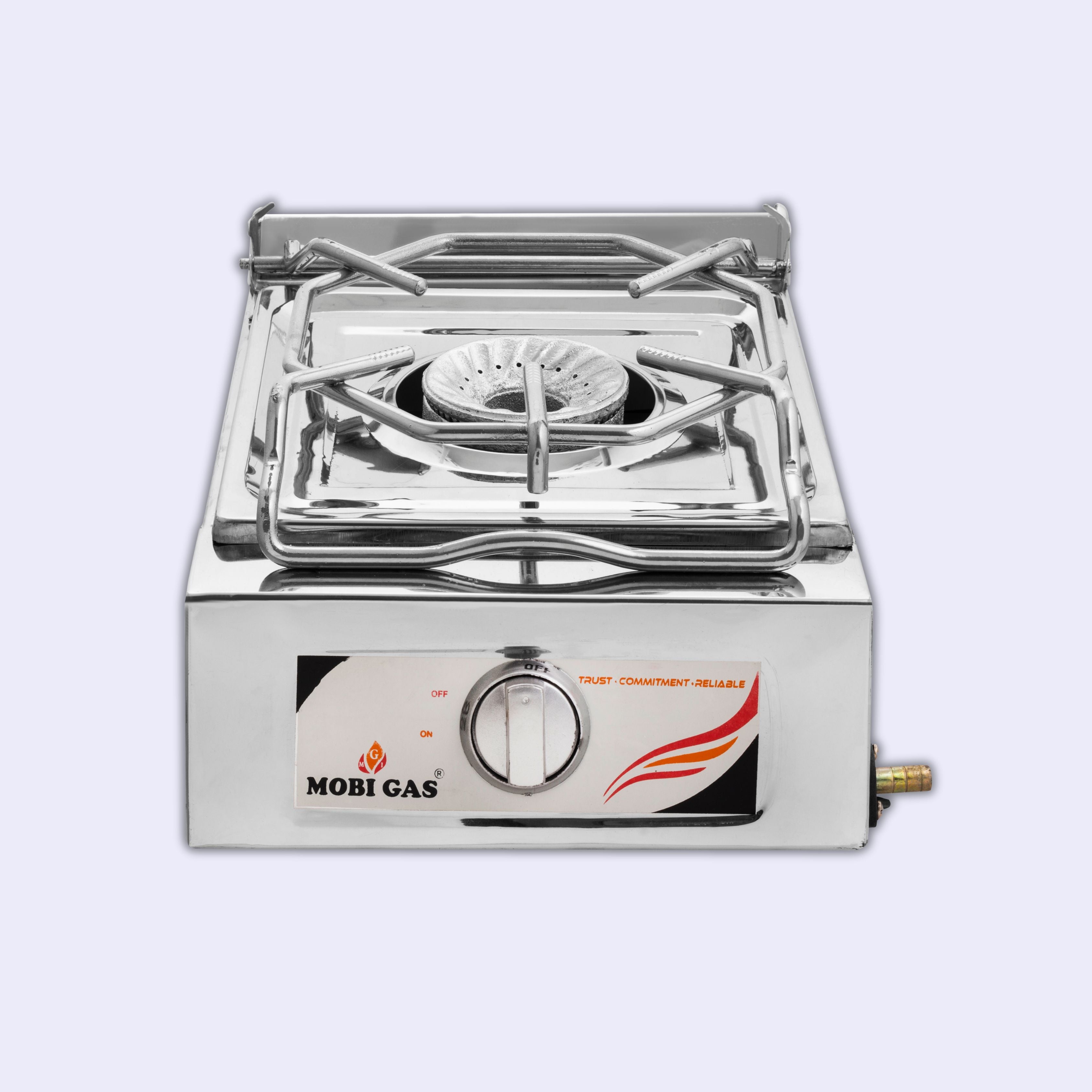 MobiGas MM-211 1 Burner Gas Stove with Heavy Steel Body and Auto Ignition