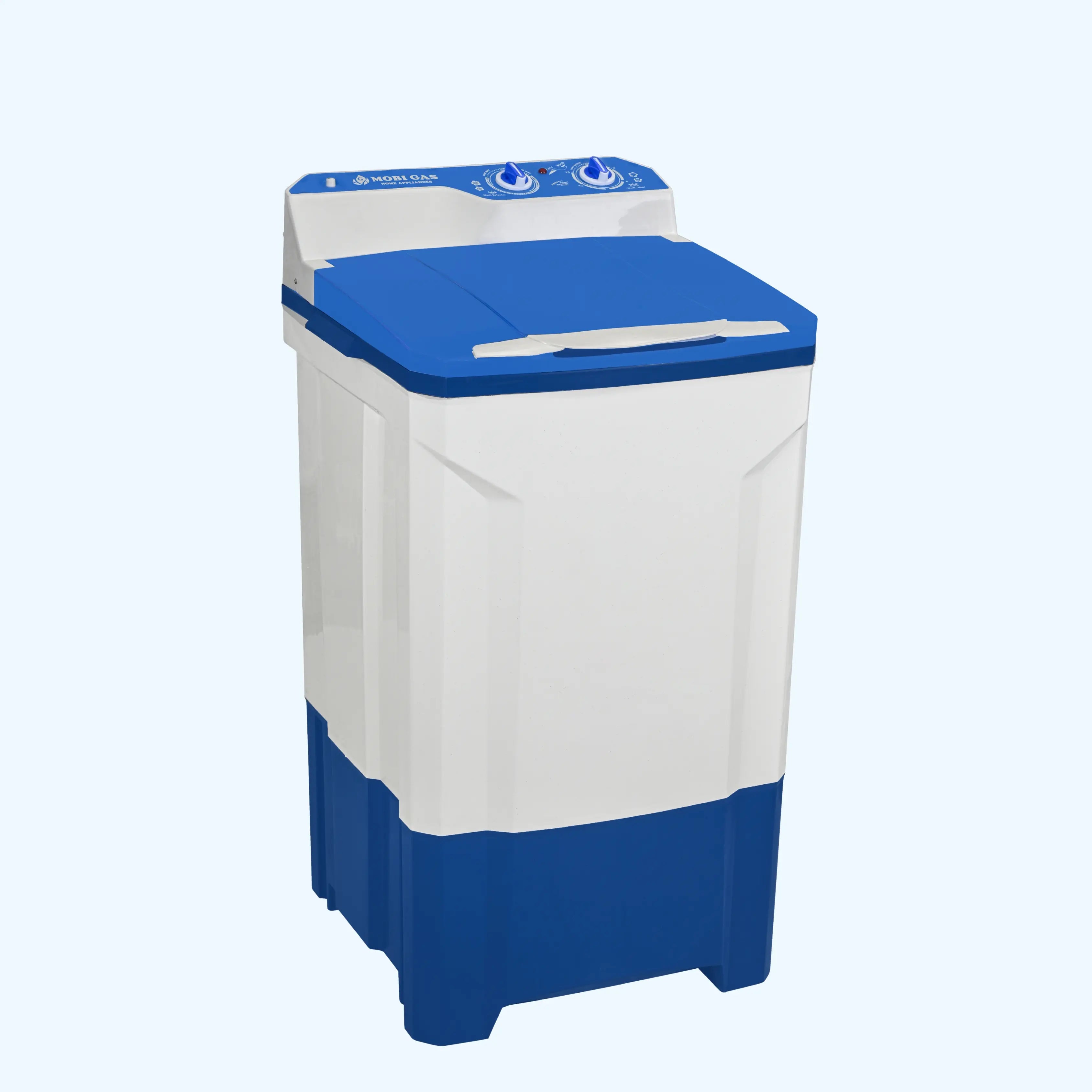 Mobi Gas Washing Machine MWM-565 Blue – Powerful Cleaning, Rust-Proof Body, 2-Year Warranty, Top 10 kg Washing Machine in Pakistan