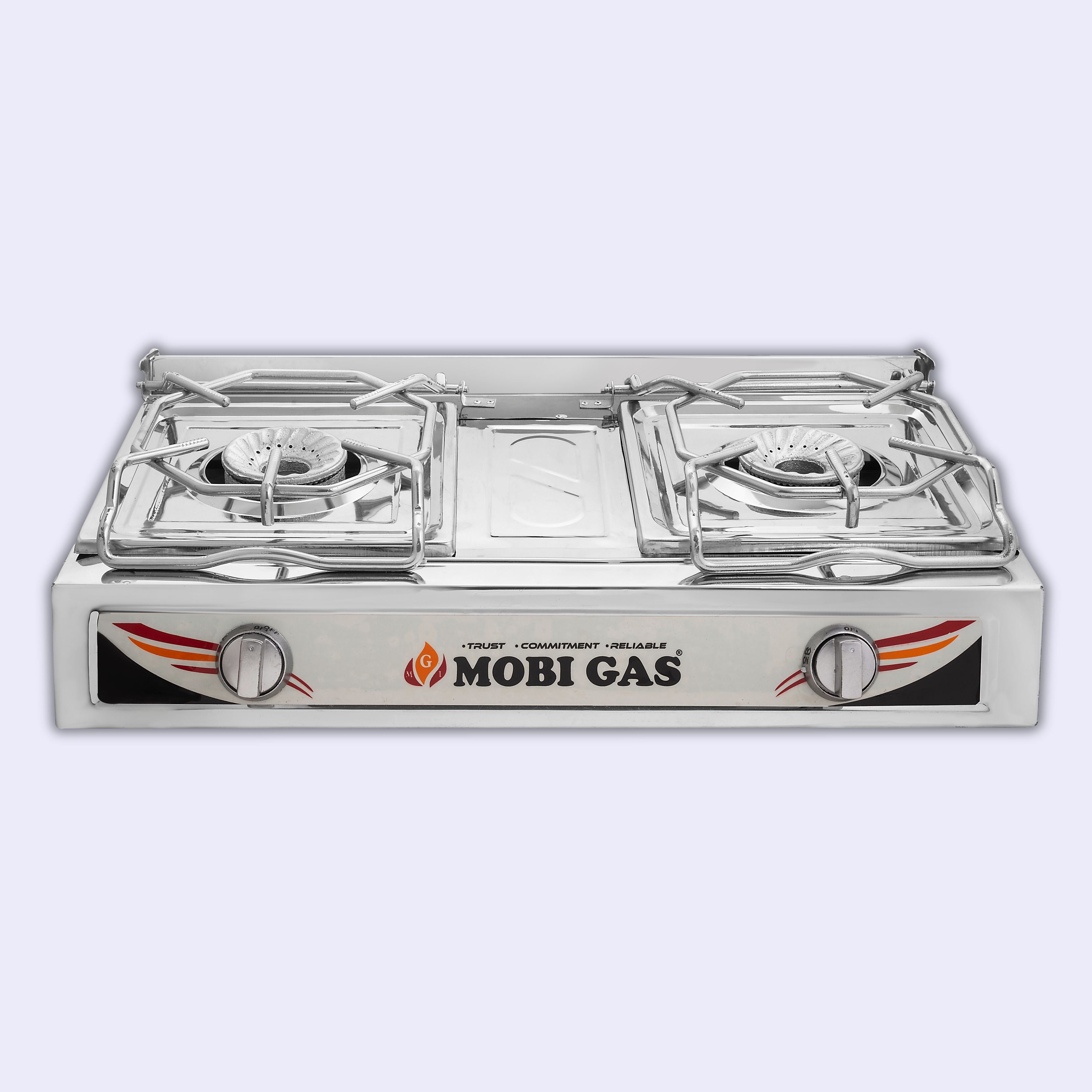Premium MobiGas MM-790 Double Burner Gas Stove – Heavy Steel Body